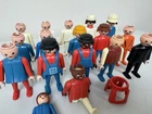 Vintage Geobra Playmobil Figure Lot 1974 Army Builder