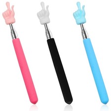 3 Pcs Telescopic Teachers Pointer, Extendable Hand Pointer Finger Pointer Stick,