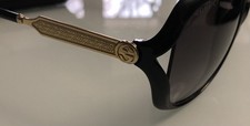 Vintage Gucci Sunglasses Round Womens Gold-Colored Accents