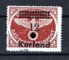 Kurland 4BIII ABART ** MNH POSTFRISCH (GA4722