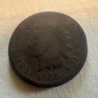 1868 Indian Head Penny Cent Coin