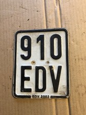 Altes Mofa Moped Nummernschild Kennzeichen von 2002