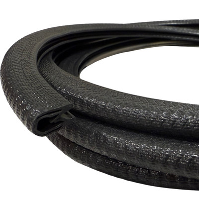 PVC Gummiblende flexible Schutzkante 1-4 mm Platte Stahlkern (pro Meter)