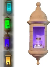 Puerto Rican Garita Wall Coqui Lamp Handmade 3D Printed LED Night Light