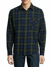 Men's Size S, FLANNEL SHIRT Regular-Fit Long-Sleeve Cotton Flannel Shirt  sh9f 