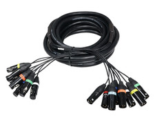 8 Channel XLR Audio Snake Fan to Fan - 10 ft by PROX