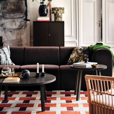 IKEA STOCKHOLM 2025 Flat Weave Rug Vintage Scandinavian Swedish