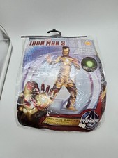 Disguise Marvel Iron Man 3 Mark 42 Child Costume Boys L 10-12 Light-Up New