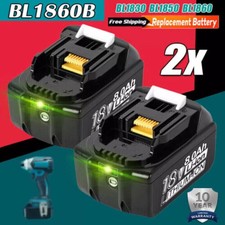 2Pack 8.0Ah Battery For Makita 18V LXT Lithium-Ion Tool BL1830 BL1850 BL1860
