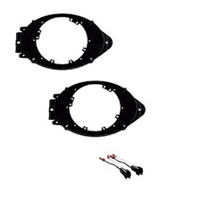 Chevrolet Speaker Install Adapter Mount Bracket Plates with Connectors