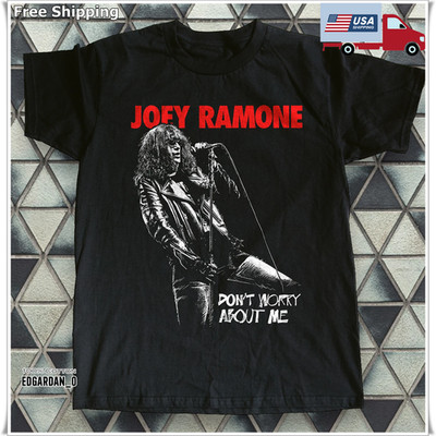 Joey Ramone Legendary American Punk Rock Singer Black Unisex T-shirt Size S-5XL