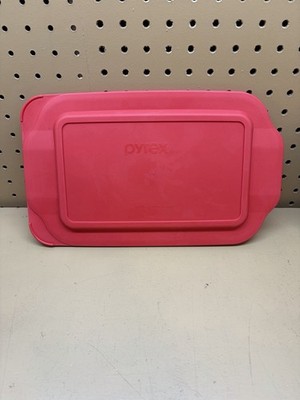 Pyrex 232-PC Red Rectangle Plastic Food Storage Replacement Lid Cover