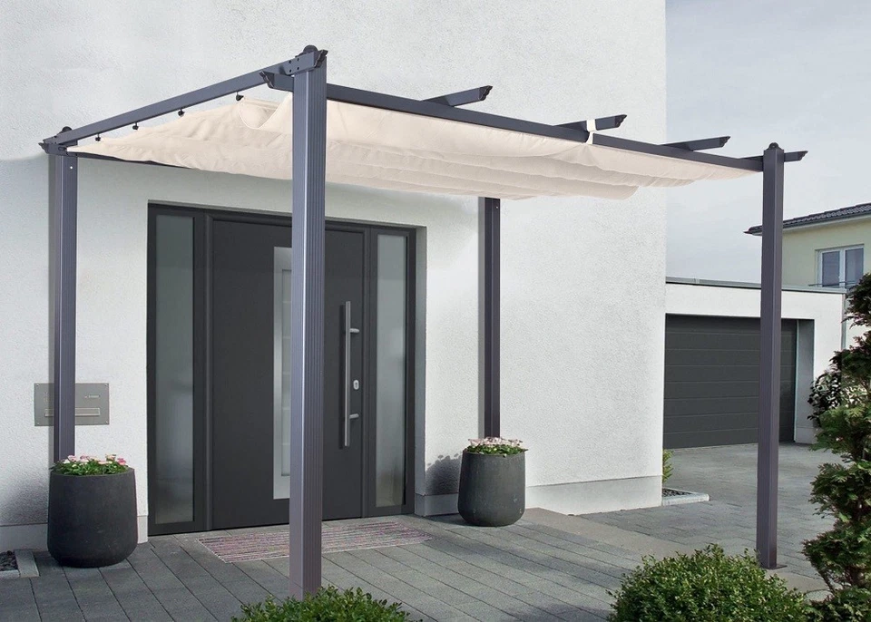 Pavillon Pergola Sonnenschutz Terrasse Garten Faltdach Gartenpavillion Luxor 3x4 - Bild 3 von 4