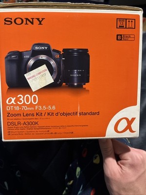 Sony Alpha a300 10.2MP Digital SLR Camera - Black (Kit w/ DT 18