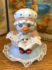 Jasco Caring Critter Chimer Hen/ Chicken With Chick Hanging Ornament