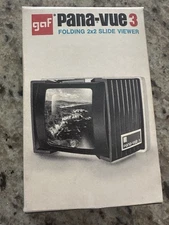 GAF Pana-Vue 3 Vintage Folding 2x2 Slide Viewer