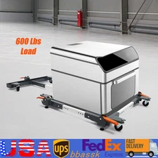 600lbs Adjustable Mobile Base&T Extension Combo Heavy Duty Mobile Base w/ Wheels
