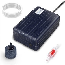 DaToo Aquarium Air Pump Compact Fish Tank Quiet Blue