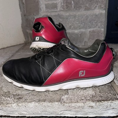 FootJoy Pro SL Extra-Wide Leather BOA Laces Spikeless Golf Shoes 12 XW/4E Men