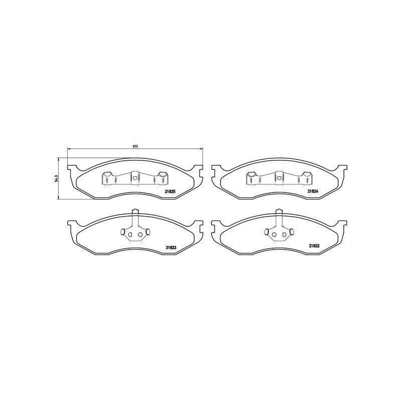 BREMBO P 37 004 Brake Pads Set Front for Cherokee Wrangler Carnival Comanche