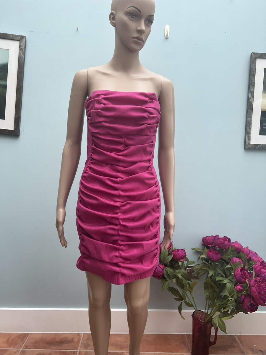 Vintage Jessica McClintock pink cocktail dress size 14 uk