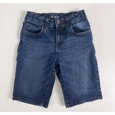The Children's Place Boys Denim Shorts Adjustable Waist Size 6