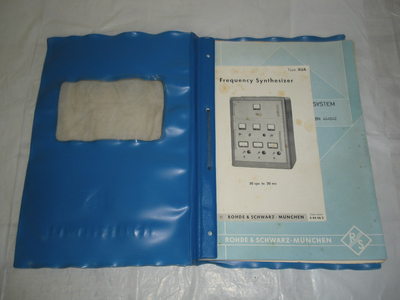 VINTAGE 1957 Rhode Schwarz XZA Freq. Measuring System MANUAL Two-Way Radio 