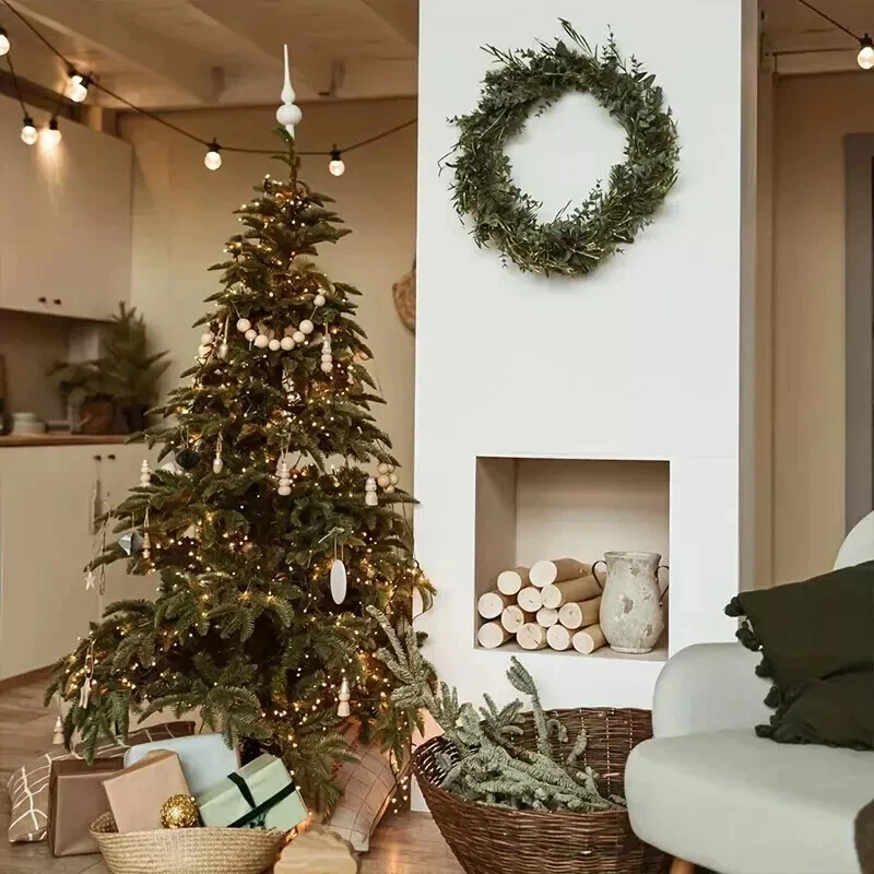 2x 36cm Rnd Metal Wreath Wire Frame Making Wedding Christmas Wreath DIY Decor - image 3 of 4