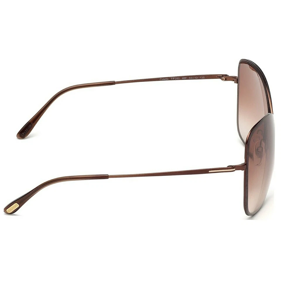 Gafas de sol Tom Ford Colette TF250 marrón 48F mariposa marcos 63-12-135 FT250 Foto 2 de 2