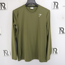 Men's Gym Shark Green Athletic Shirt Size M Medium Running Causal Muscle Wrokout
