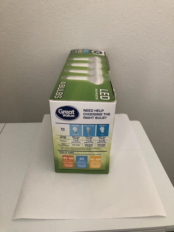 4 Bulbs LED Soft White (luz Blanco Suave) 65 Watt/ LED BR30 Reflector - Image 3 of 4