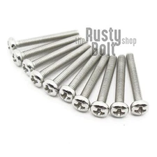 M2.5 x 22mm, Phillips Pan Head Screws, A2 304 18-8 Stainless Steel