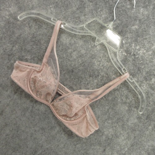 Soma Bra 32A Breathtaking Unlined Plunge Light Pink Hook and Eye Adjustable New - Picture 10 of 12