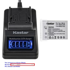 Kastar Battery LCD Quick Charger for Canon NB5L NB5LH PowerShot SX210 IS SX210IS