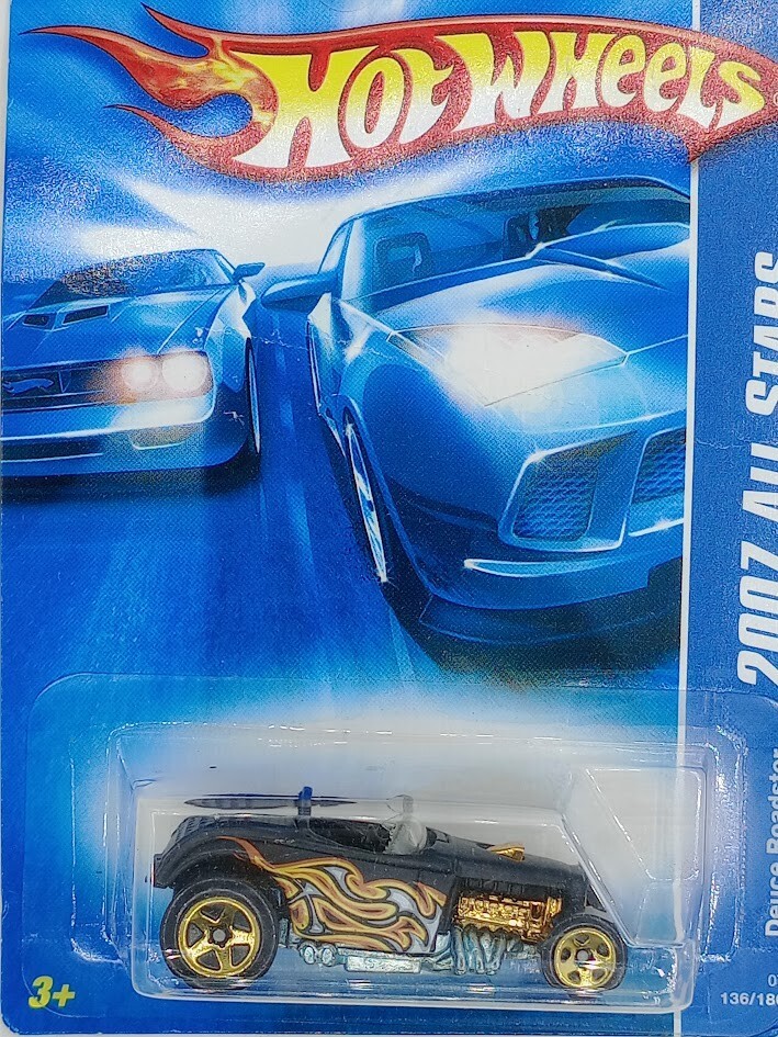 Hot Wheels 2007 All Stars, Deuce Roadster, Black, #136/180 L3089 1:64 Scale
