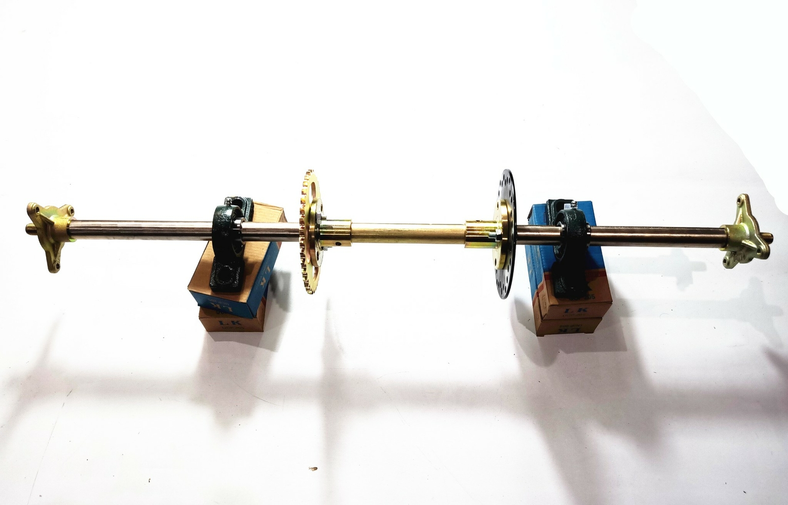 900mm 25mm Axle keyway running full length flexible sprocket disc