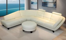 4PC Modern Leather Sectional Sofa Set S685 (Custom Options Available)