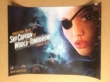 SKY CAPTAIN and the WORLD of TOMORROW / JOLIE Original UK Mini Quad Poster (SPN)