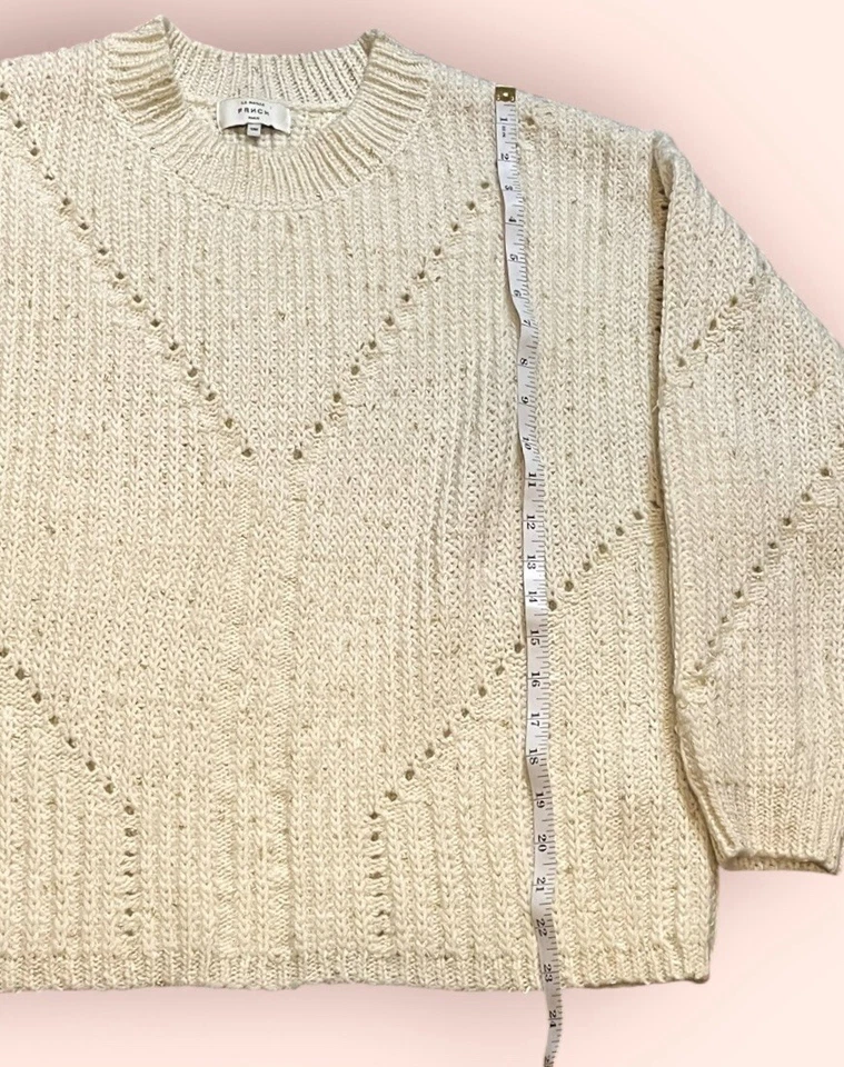 Suéter grueso tejido abierto LA MAILLE FRNCH PARIS pequeño mediano para mujer CÁLIDO Foto 4 de 4
