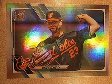 2021 TOPPS SERIES 1 #45 WADE LeBLANC SILVER RAINBOW FOIL BALTIMORE ORIOLES