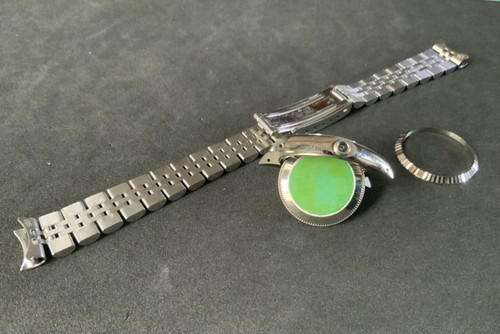 Auténtico bisel acanalado Rolex 69174 18WK, estuche SS, estuche posterior y pulsera de jubileo - Imagen 8 de 10
