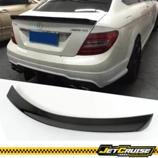 Fits 08-14 Benz C-Class W204 Coupe V Style Carbon Fiber Trunk Spoiler Wing