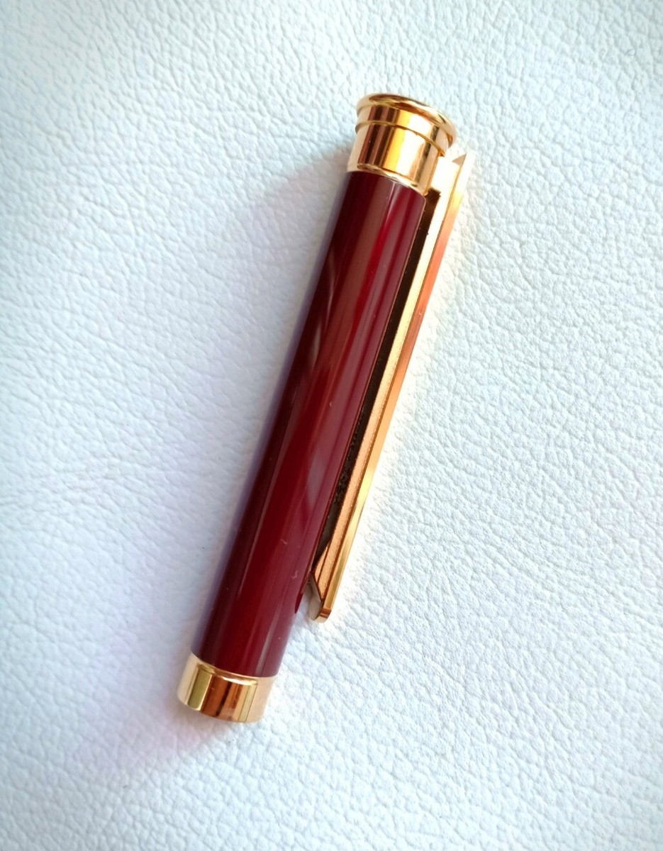 ak NOS Montblanc Noblesse Bordeaux & Gold Plated Trim Ballpoint