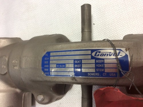NEW 1.0" CONVAL THROTTLING VALVE 12A2J-F225F-3199, 5388 Psi@ 1100f, - Picture 4 of 9