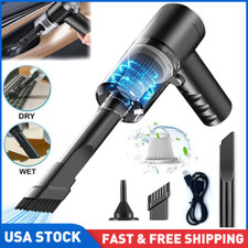 Car Vacuum Cleaner Duster Cordless Portable Rechargeable Wet&Dry Strong Suction