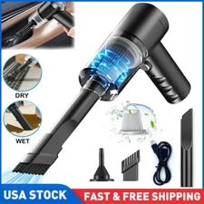 Car Vacuum Cleaner Duster Cordless Portable Rechargeable Wet&Dry Strong Suction