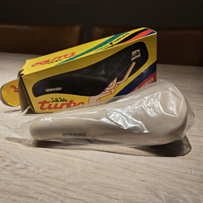 NOS Selle Italia Turbo ''Bernard Hinault'' Saddle White 