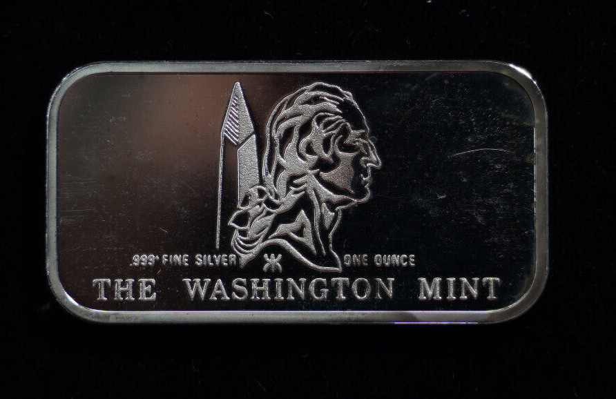 Vintage Liberty In God We Trust Washington Mint 1oz .999 Silver
