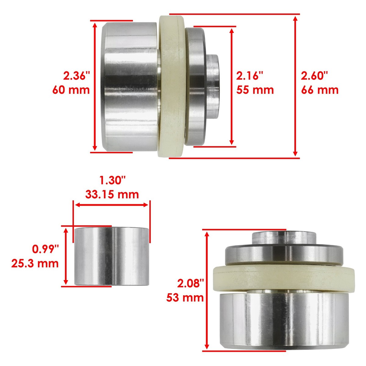 Front Differential Output Hub Assembly for Polaris 3236683 3235169
