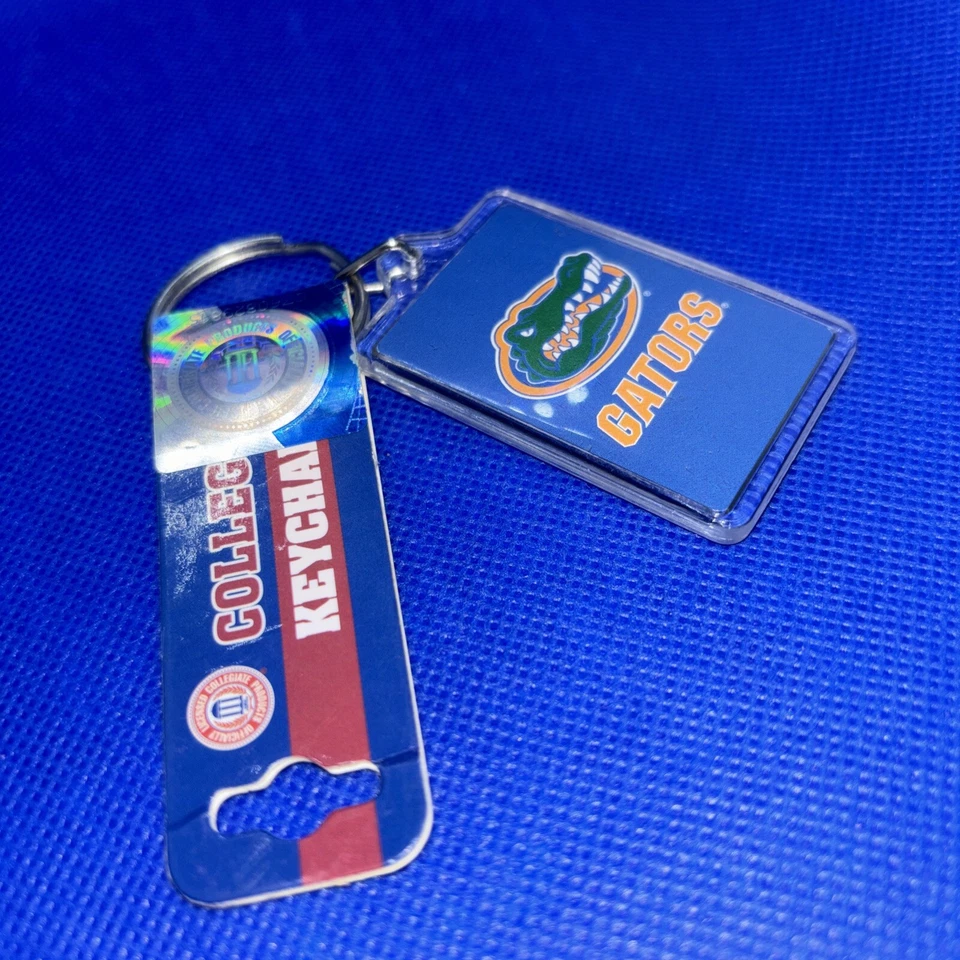 Florida Gators Plastic Keychain NCAA College Key Chain Blue Officially Licensed - Image 4 of 4